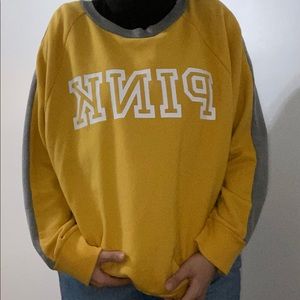Yellow Pink Logo Sweatshirt